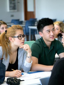 Students in class